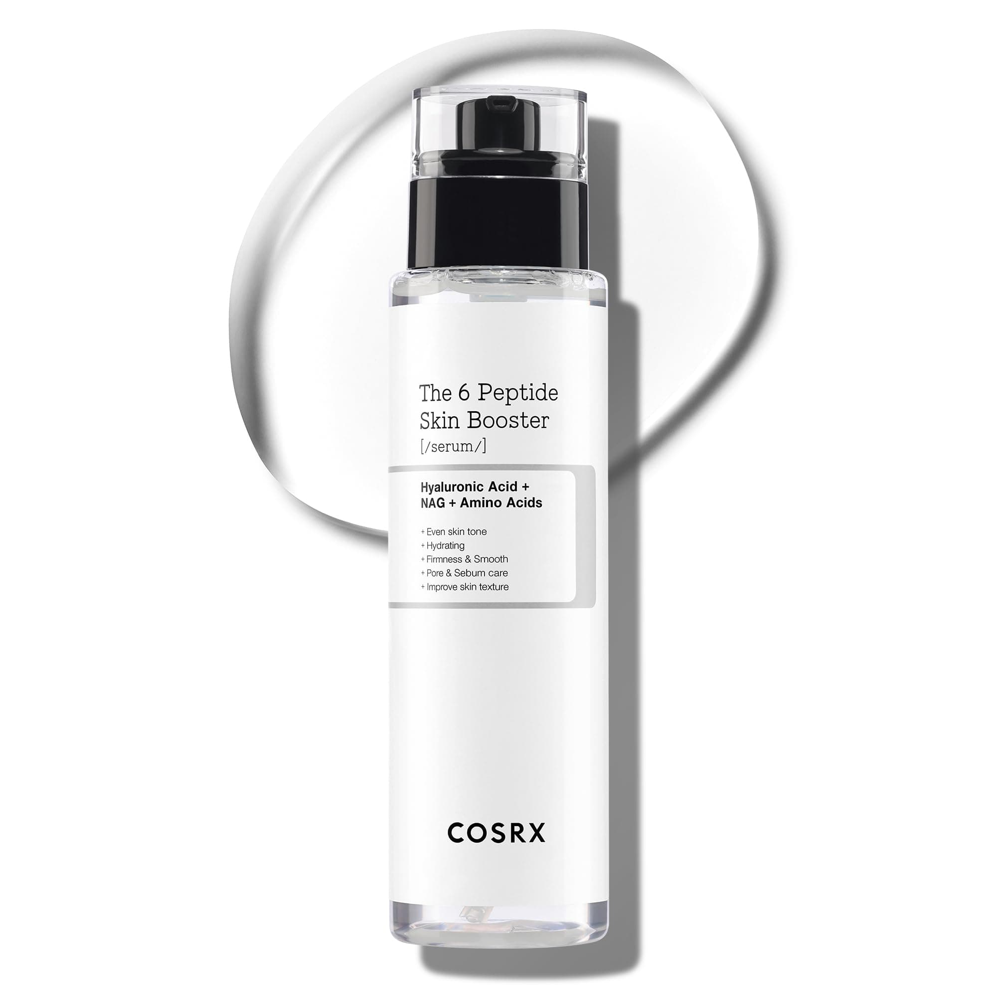 COSRX 6 Peptide Collagen Serum Gesicht & Toner Gesicht für Hauterneuerung & Straffung mit Niacinamid & Hyaluronsäure, verbessert Hautelastizität, beruhigender Hautpflege-Booster, Korean Skincare 150ml