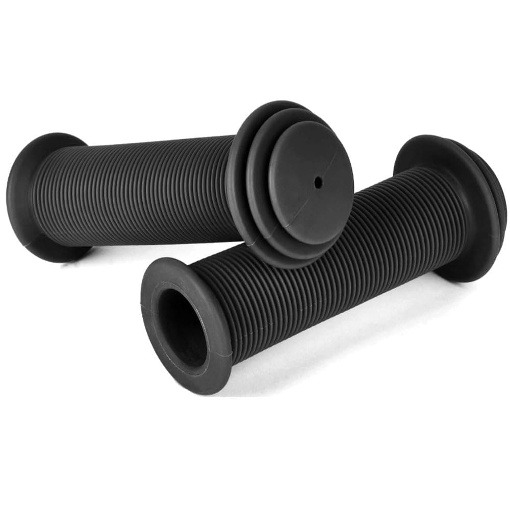 URAQT Fahrradgriffe Kinder,22 mm Lenkergriffe Fahrrad Kinder mit Höchster Sicherheit Prallschutz Kinderfahrradgriffe Gummi Grips für Roller Dreirad Kinder Laufrad Kinderfahrrad Schwarz