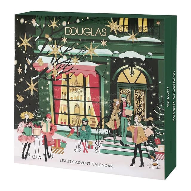 Douglas Adventskalender 2025 Grün - PFLEGE, MAKE-UP & DUFT Luxury - 250 € Warenwert - Hautpflege, Make-up & Accessoires - mit 3 exklusiven Spa- und Pflegeprodukten, Weihnachten