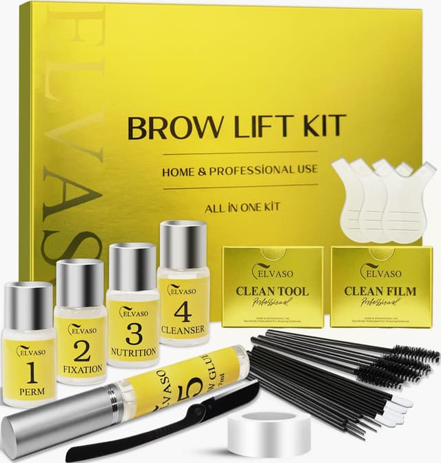 Augenbrauen Lifting Set, DIY Brow Lifting Set für Zuhause, Sofortiger Salon-Effekt für Vollere, Dichtere 3D-Augenbrauen, Einfach in der Anwendung & Lang Anhaltendes Ergebnis, Brow Lamination Kit