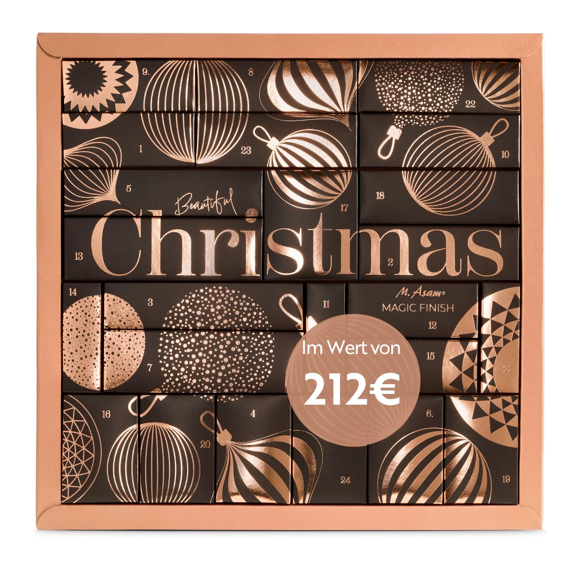 M. Asam MAGIC FINISH Adventskalender 2025 – Adventskalender im Wert von 212€, mit 24 Beauty-Überraschungen, Kosmetikadventskalender für Frauen, Weihnachtskalender Make-up 02 - 2025 - MAGIC FINISH Kalender
