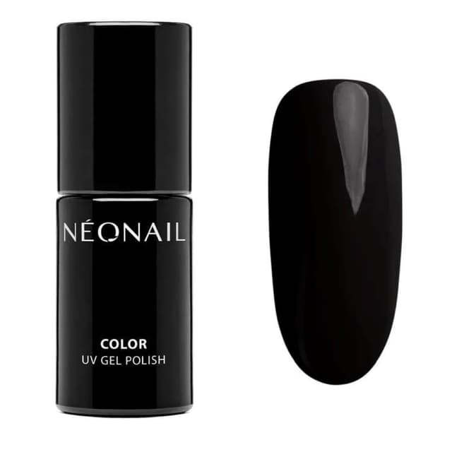 NÉONAIL UV Nagellack 7,2 ml - Schwarz - Pure Black - NÉONAIL Farben - UV Lack - Gel Nägel - Nageldesign Pure Black 7.2 ml (1er Pack)