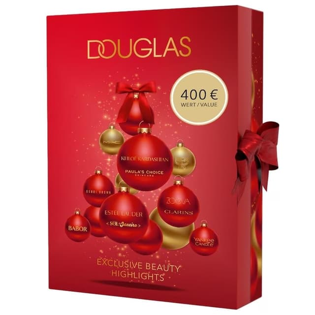 Douglas Adventskalender 2025-400 € Warenwert - PFLEGE, MAKE-UP & DUFT Exclusive Beauty Highlights - MAC, Estee Lauder, MCM, Bobbi Brown, NEONAILS, Clarins, Paulas Choice etc.