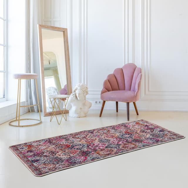 miqna Teppich Moderner Küchenteppich Gel Läufer Küchenläufer Grau Weiß Schwarz mit rutschfestem Bodenmuster mit Schriftzug Coffee Macchiato (Peasant, 100 x 200 cm) 100 x 200 cm Peasant