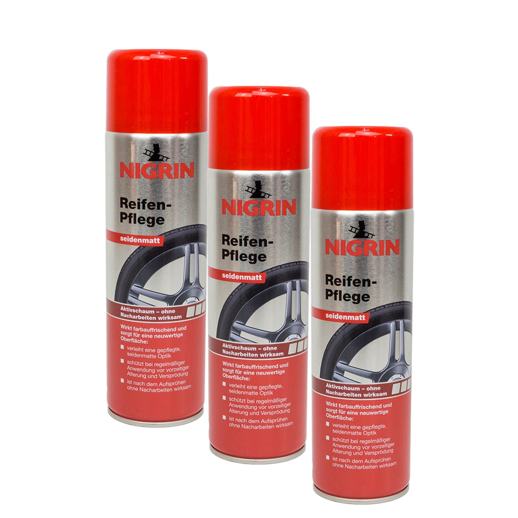 NIGRIN 3X 74075 Reifen-Pflege 500 ml