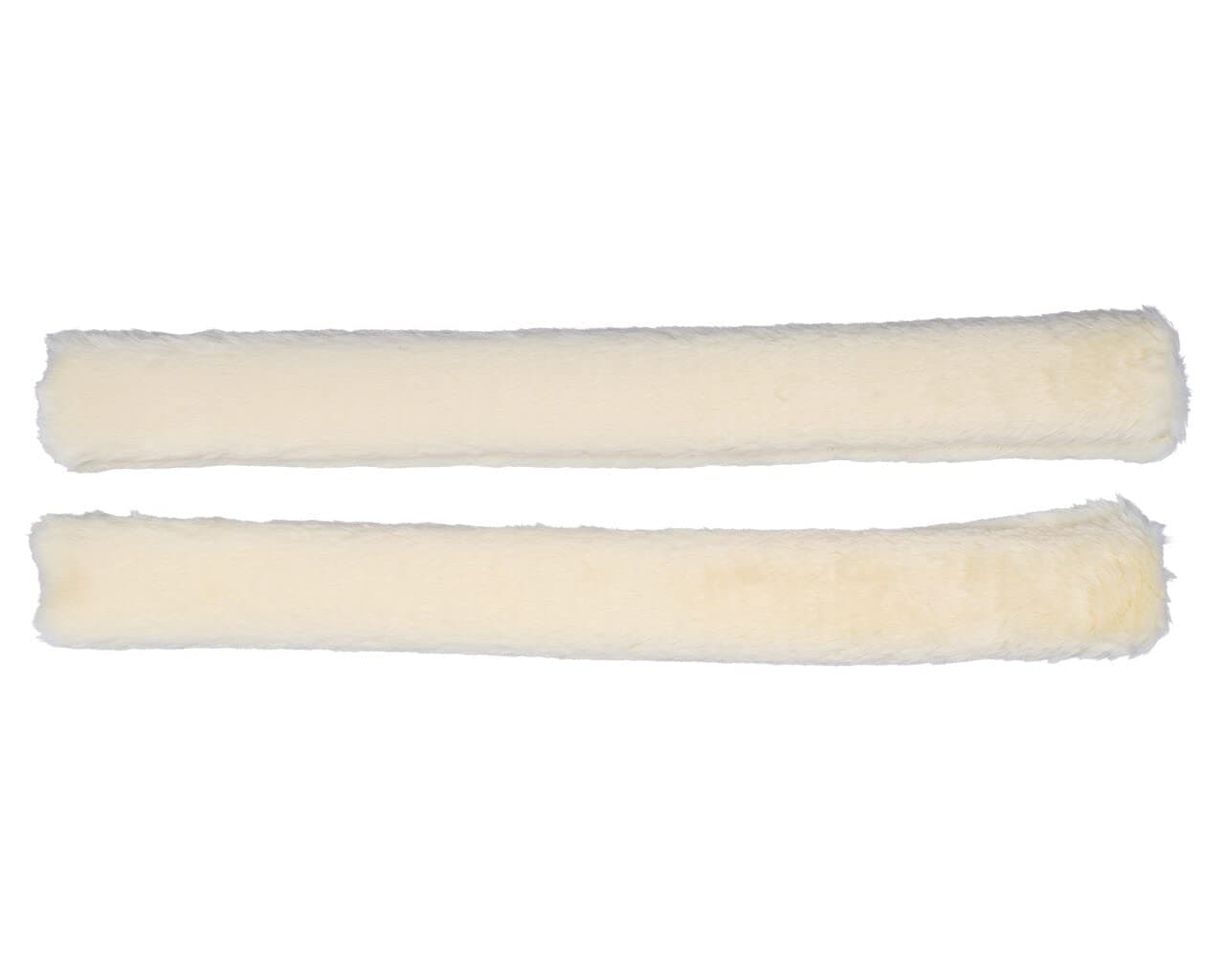 QHP Zügelschoner Kunstfell mit Klettverschluss (45 cm, Creme)