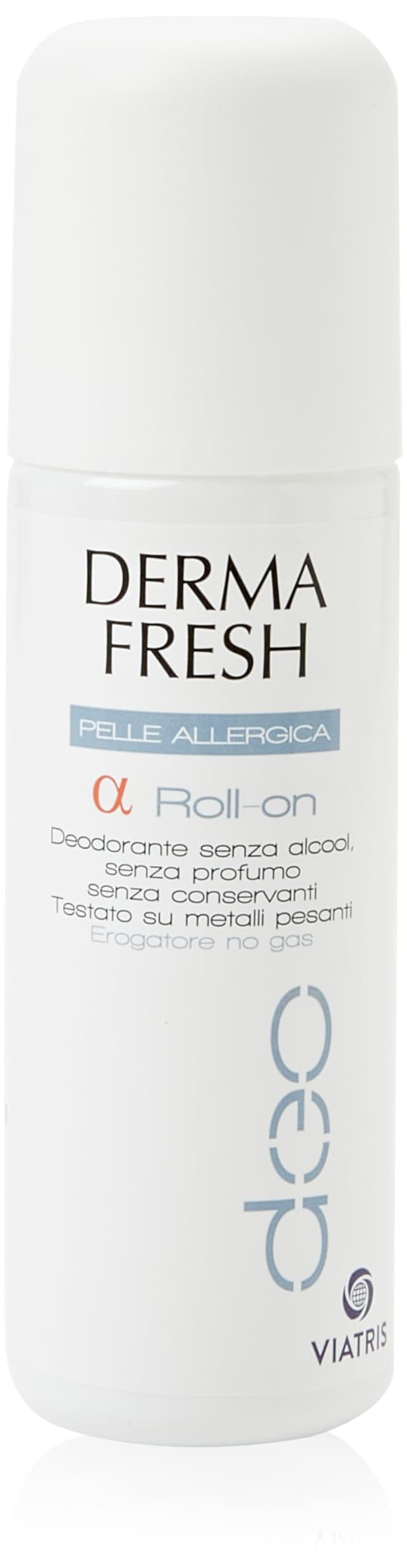 Dermafresh Alfa Roll-On Deodorant für empfindliche, allergische oder epilierte Haut, 75 ml