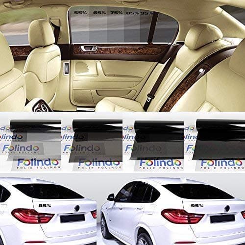 Solar Screen 8,22€/m² Profi Auto Tönungsfolie Medium Schwarz 75% Scheibenfolie 51cm Breite Black Plus 75c Scheibentönungs-Folie Ink ABG