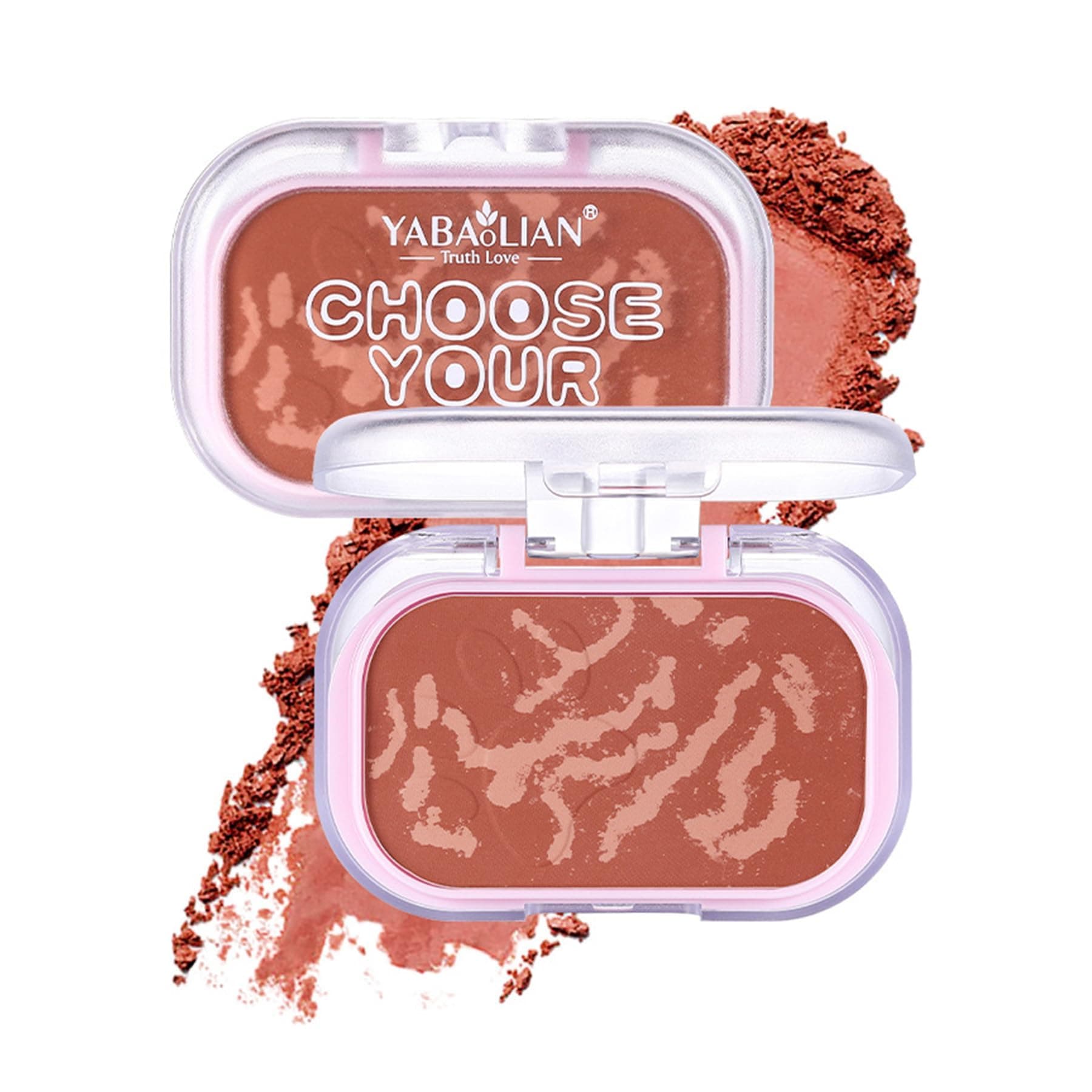 Mattes Rouge mit Spiegel – Natürliches, langanhaltendes Puder-Rouge für Wangen, Leichtes seidiges Finish, Kompakt & ideal für unterwegs, Rouge für alle Hauttypen #04