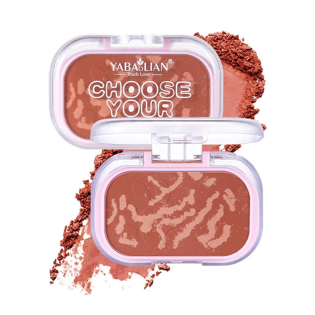 Mattes Rouge mit Spiegel – Natürliches, langanhaltendes Puder-Rouge für Wangen, Leichtes seidiges Finish, Kompakt & ideal für unterwegs, Rouge für alle Hauttypen #04