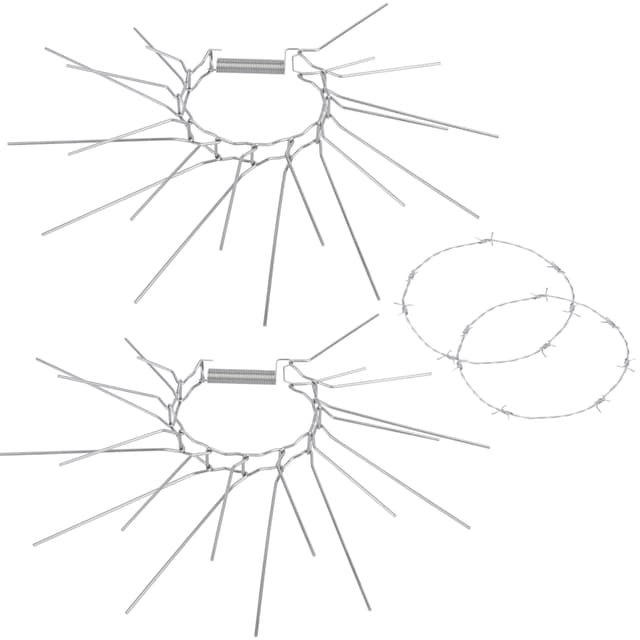 2X Marderschreck/Marderschutz Für Fallrohr Am Haus – Marderabwehr/Schutz Um Waschbären & Marder Zu Vertreiben +Plus: Stacheldraht