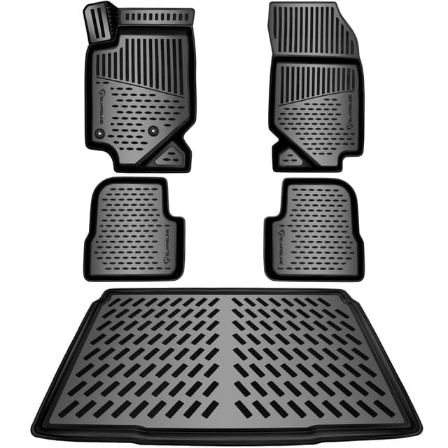 ELMASLINE 3D Gummimatten & Kofferraumwanne Set für OPEL Corsa F 2019-2025 Verbrenner (Passt Nicht in Elektro und Hybrid !!!) | Fußmatten Kofferraum Zubehör Verbrenner (nicht Hybrid)