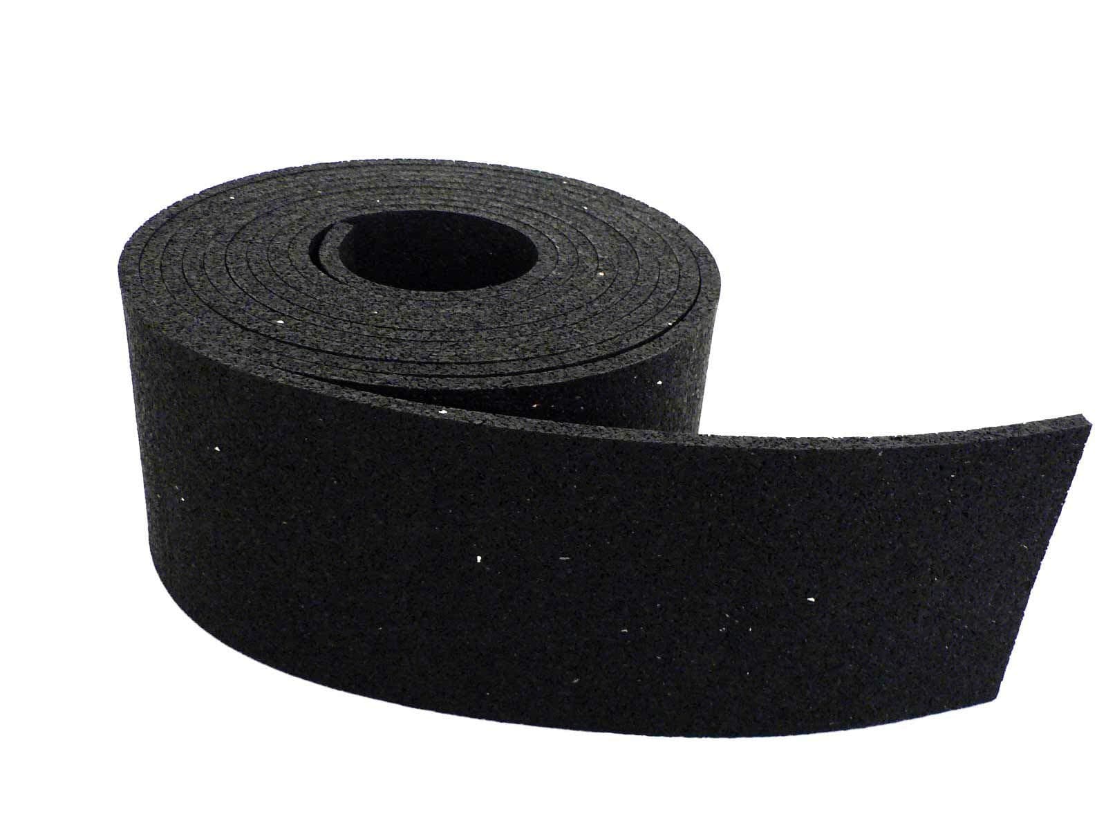 LASIPROFI - Antirutschrolle | Antirutschmatte aus PU-gebundenem Gummigranulat, geprüft nach VDI-Richtlinien | Druckfestigkeit bis 300 Tonnen/m²; Größe: 5.000x125x4mm; Farbe: schwarz | LKW