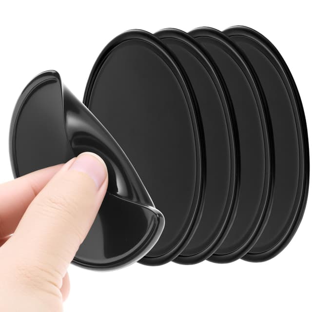 QWORK® 5 Stück 8CM Anti-Rutsch Pads Silikon Gel Pads für Auto Armaturenbrett - Waschbare, Wiederverwendbare, Hochtemperaturbeständiges - für Mobiltelefone, Schlüssel, Sonnenbrillen