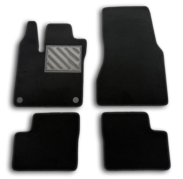 Fußmatten für Twingo III ab 2014–, passgenau, Absatzschoner aus verstärktem Gummi mit Befestigungsknöpfen Twingo III 2014-