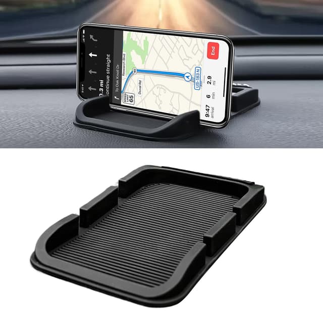 Antirutschmatte Auto,Antirutschmatte Auto Armaturenbrett,Armaturenbrett Ablage,3 In 1 Antirutschmatte Auto,Silikon Antirutschmatte Auto Armaturenbrett,für Autodekorationen, Brillen, Handys Verwendet