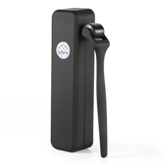 Bartroller 0,5mm, 540 Titanium Bartroller für Männer Bartwuchs, Mikronadel Derma-Roller zur Haut- und Haarpflege für Männer und Frauen