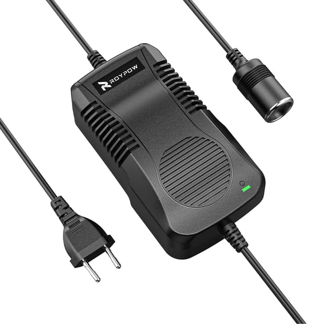 RoyPow Wechselrichter KFZ-Netzteil 12V 15A Konverter Transformer AC zu DC Spannungswandler 180W (Max 200W) 230v auf 12v mit Zigarettenanzünder Buchse