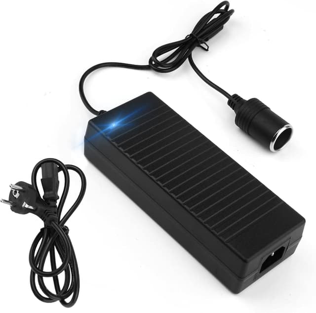 BAIFULAI Spannungswandler 230v auf 12v, KFZ Netzadapter, 12V 10A Adapter Zigarettenanzünder Steckdose, AC-DC Spannungswandler, für Kühlbox, Navi, PKW Kühlschrank, Auto-Handstaubsauger(120W)