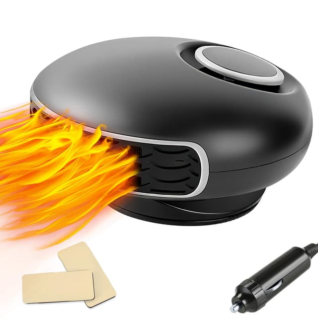 Autoheizung-12V Tragbare Autoheizung zum Anschließen an den Zigarettenanzünder 150W Schnellheizung Windschutzscheiben-Enteisungs- und Entnebelungsgerät für alle Autos