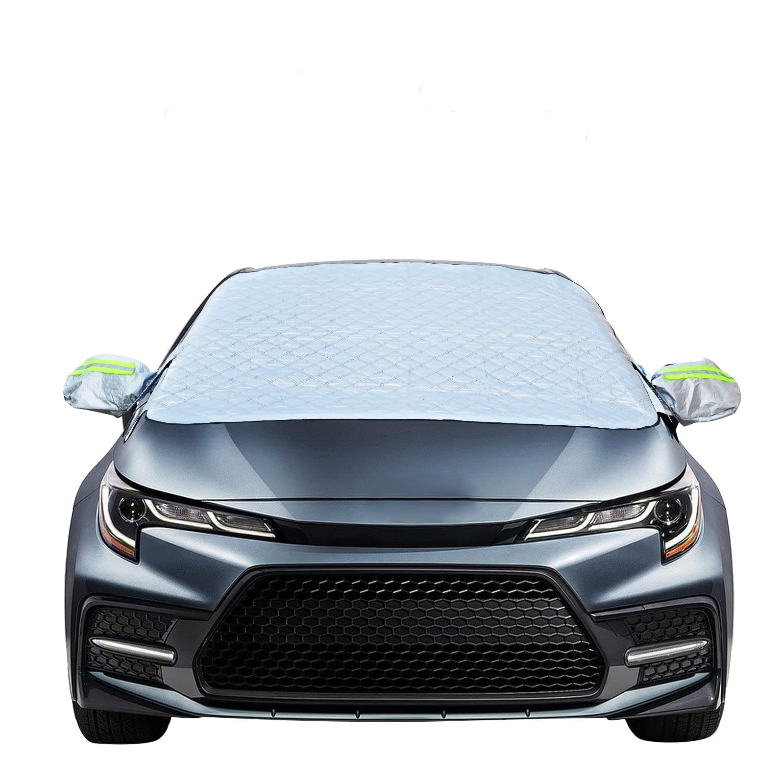 Frontscheibenabdeckung Auto, Magnetischer Schneeschutz Abdeckung Winters Fixierung Faltbare Abnehmbare Auto Abdeckung für die gegen Schnee, EIS, Frost, Staub, Sonne (148 * 116cm)