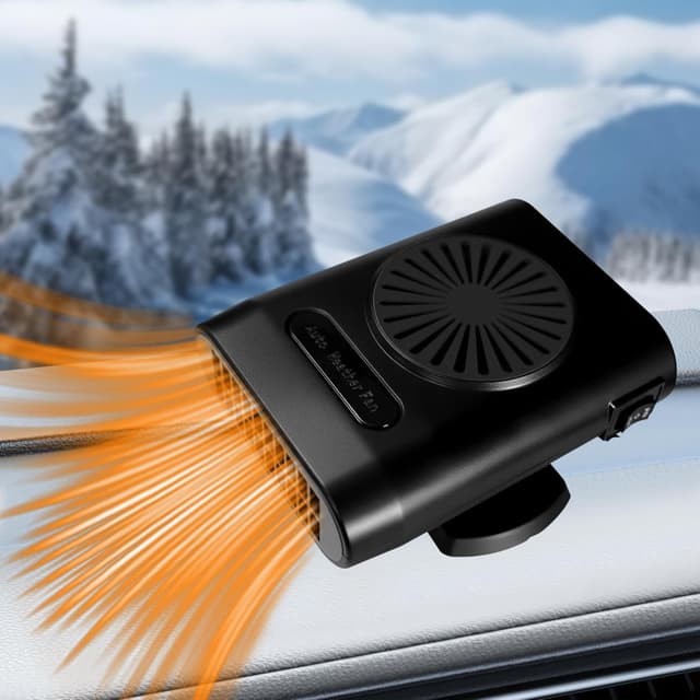 Autoheizung, Tragbare 12V Autoheizungen für den Winter, Antibeschlag Autoentfroster Schnell Aufheizender Windschutzscheibenentfroster Heizlüfter für Auto, Stecker in den Auto Zigarettenanzünder