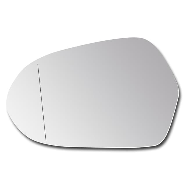 SENZEAL Spiegelglas Links Fahrerseite Beheizbar mit Trägerplatte für Audi A6 4G C7 2011-2018 4G0857535B Außenspiegel Glas Ersatz (Links)