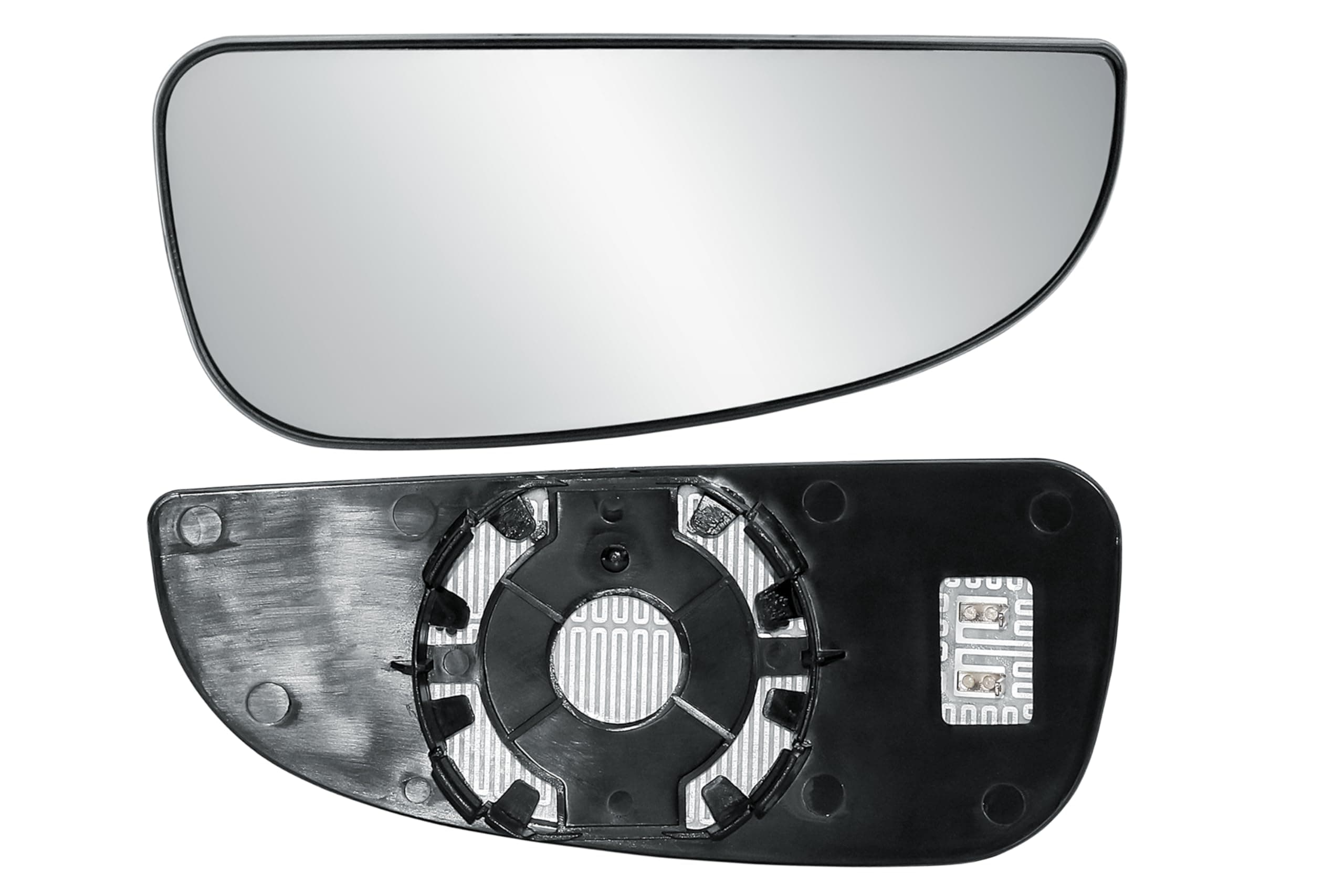 Ersatz Rechts Beifahrerseite Außenspiegel Unteres Kleines Glas Beheizt mit Rückplatte Spiegelglas für FIAT Ducato Citroen Jumper Peugeot Boxer 2006-2025 Opel Movano 2022-2025 Kleines Rechts (RH) BeiFahrerseite