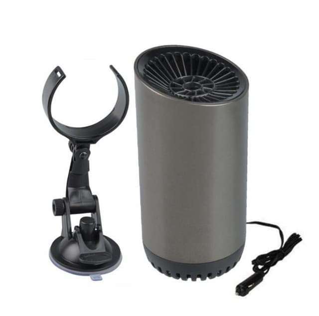 Autoheizung,12V 150W Auto Heizung Ventilator Tragbare Auto Heizung Entfroster 2 In 1 Tassenform Windschutzscheiben Demister Auto Heizung Defroster, 360 Grad Drehung Für einfache Schneeentfernung Auto Heizung mit Halterung