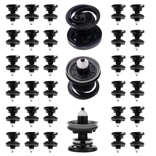 30er-Set Türverkleidungs-Clips 7L6868243 Kunststoff Auto Trim Clip Montageclip Kompatibel mit Volkswagen Golf 5 6 7 T4 T5 Passat Polo Skoda Caddy, A1 A4 A5 A6
