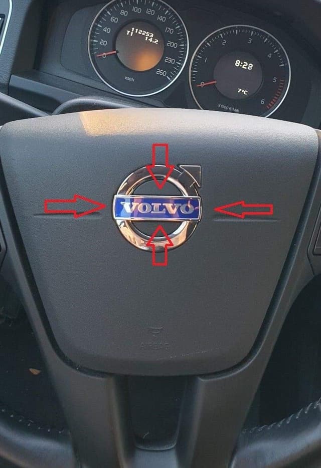 Lenkrad Volvo Original Emblem Zeichen Logo Airbag V40 S60 V60 XC60 V70 XC70 S80