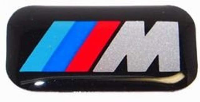 4x ORIGINAL BMW Emblem Plakette Aufkleber M-Zeichen Alufelgen