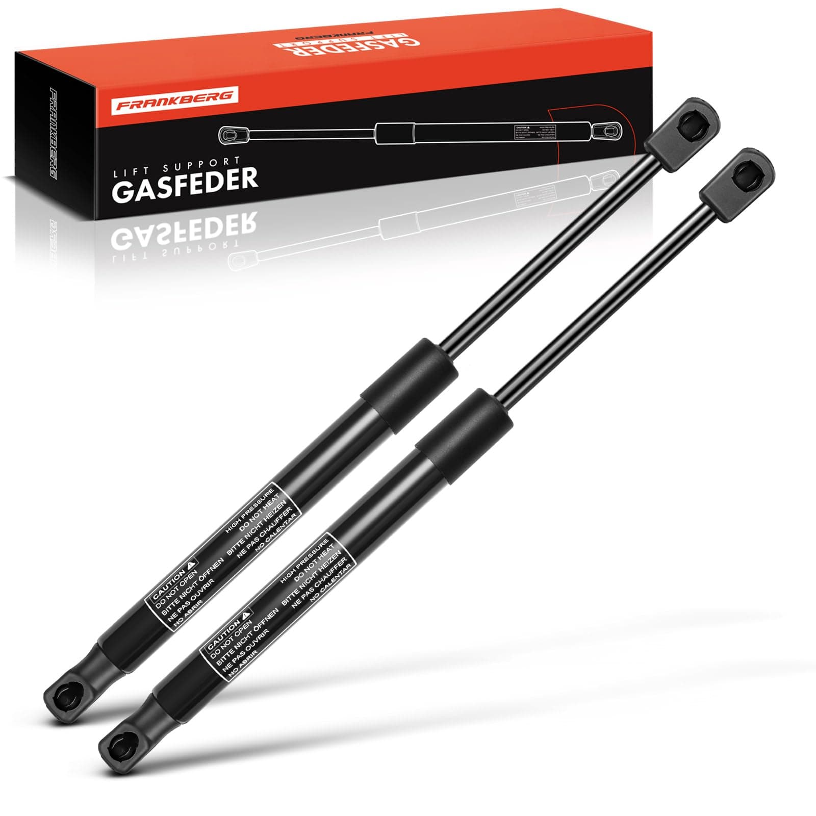 Frankberg 2x Gasfeder Dämpfer Heckklappe Kompatibel mit Golf II 19E 1G1 Schrägheck 1983-1992 Stilo 192 Schrägheck 2001-2006 Replace# 191827550A