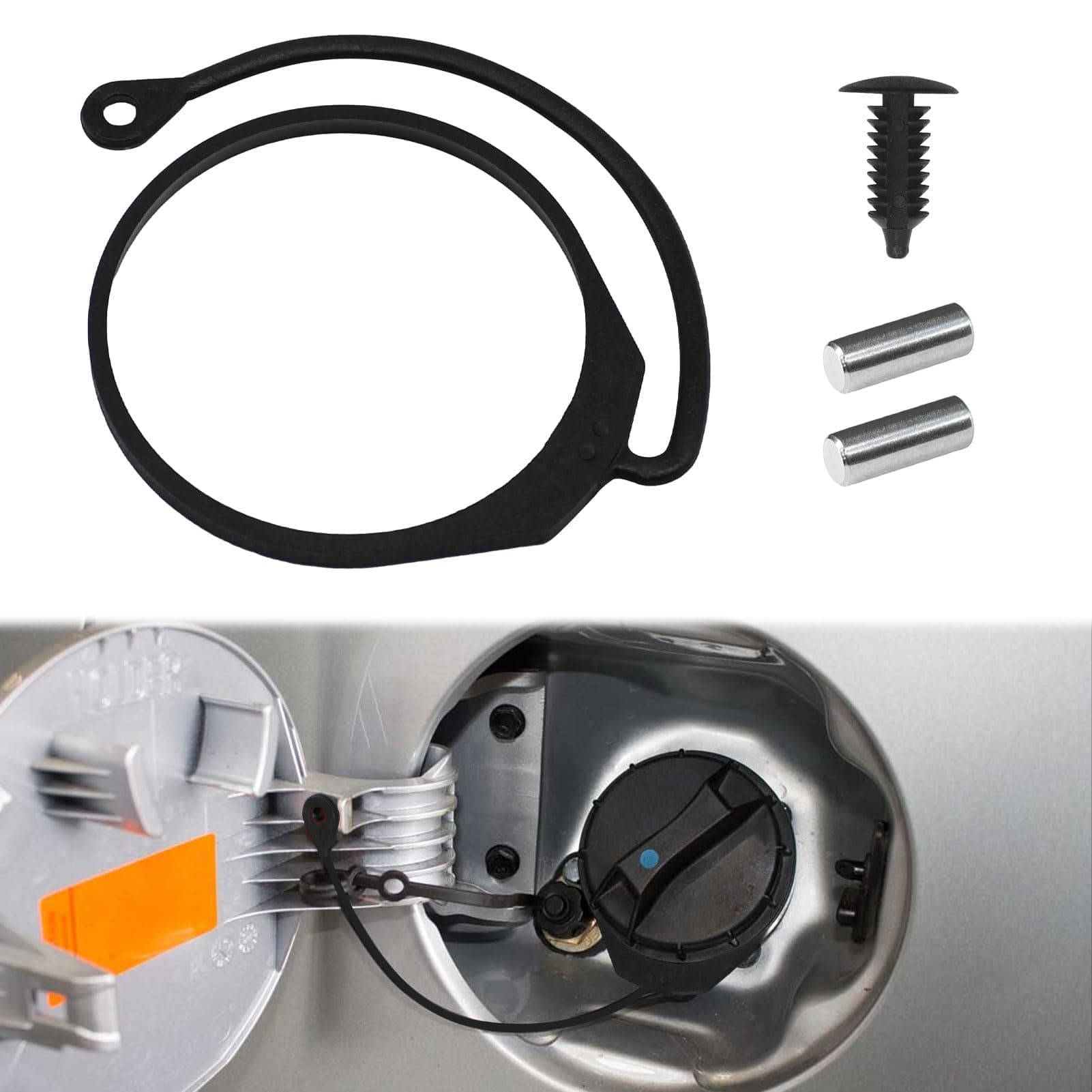 Tankdeckel Halteband,Vw T5 Zubehör,Audi A4,Audi A4 B8,Audi A3 8p,Tankdeckelleitung, Auto Kraftstofftankdecke Linie,Kabelsatz für Auto kraftstofftankdeckel,Kompatibel mit VW,Passat und BMW