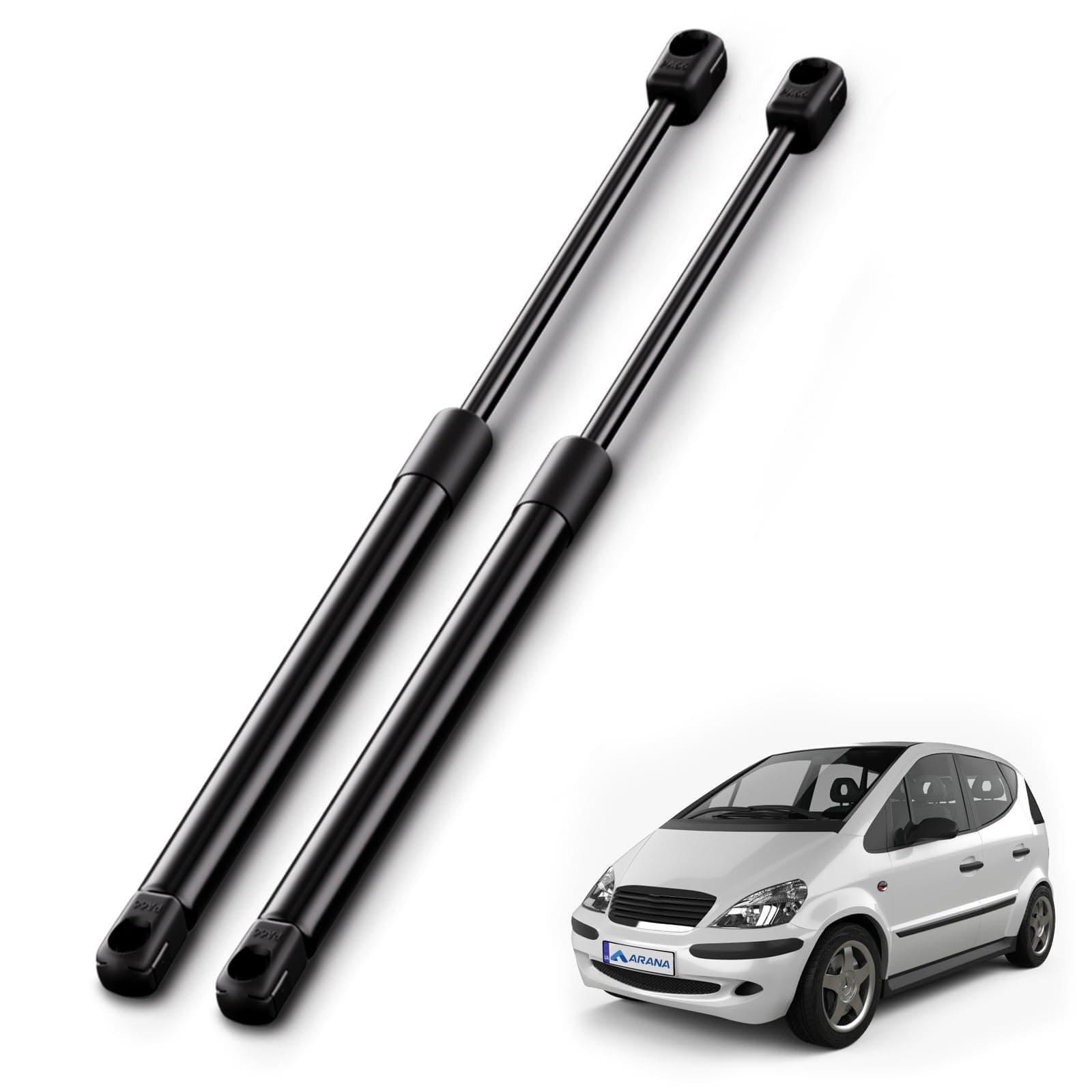 Arana 2x Gasdruckfeder Heckklappendämpfer Kofferraum Kompatibel Heckklappe 4/5-Türer mit BENZ A-Klasse W168 A140 A160 A170 A190 A210 1997-2004,Replace# 1689801164 for BENZ 1997-2004 for BENZ