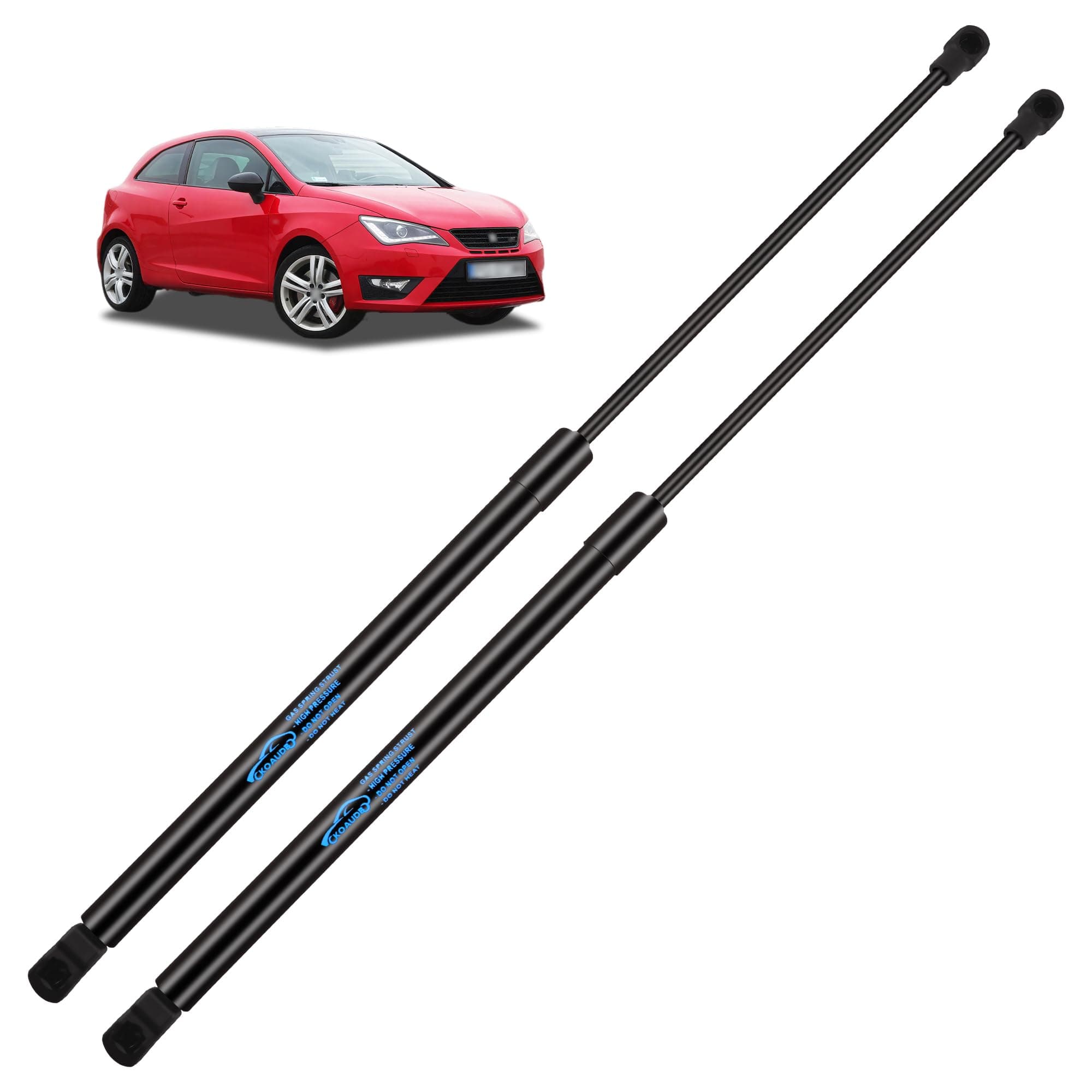 Koaudb 2Pcs Gasfeder Heckklappendämpfer für Seat Ibiza IV 6J5 6P1 Schrägheck 2008-2017 Gasdruckfeder Dämpfer Kofferraum Gasdruckdämpfer Replace #6J4827550, 6J4827550B für Seat Ibiza IV 2008-2017