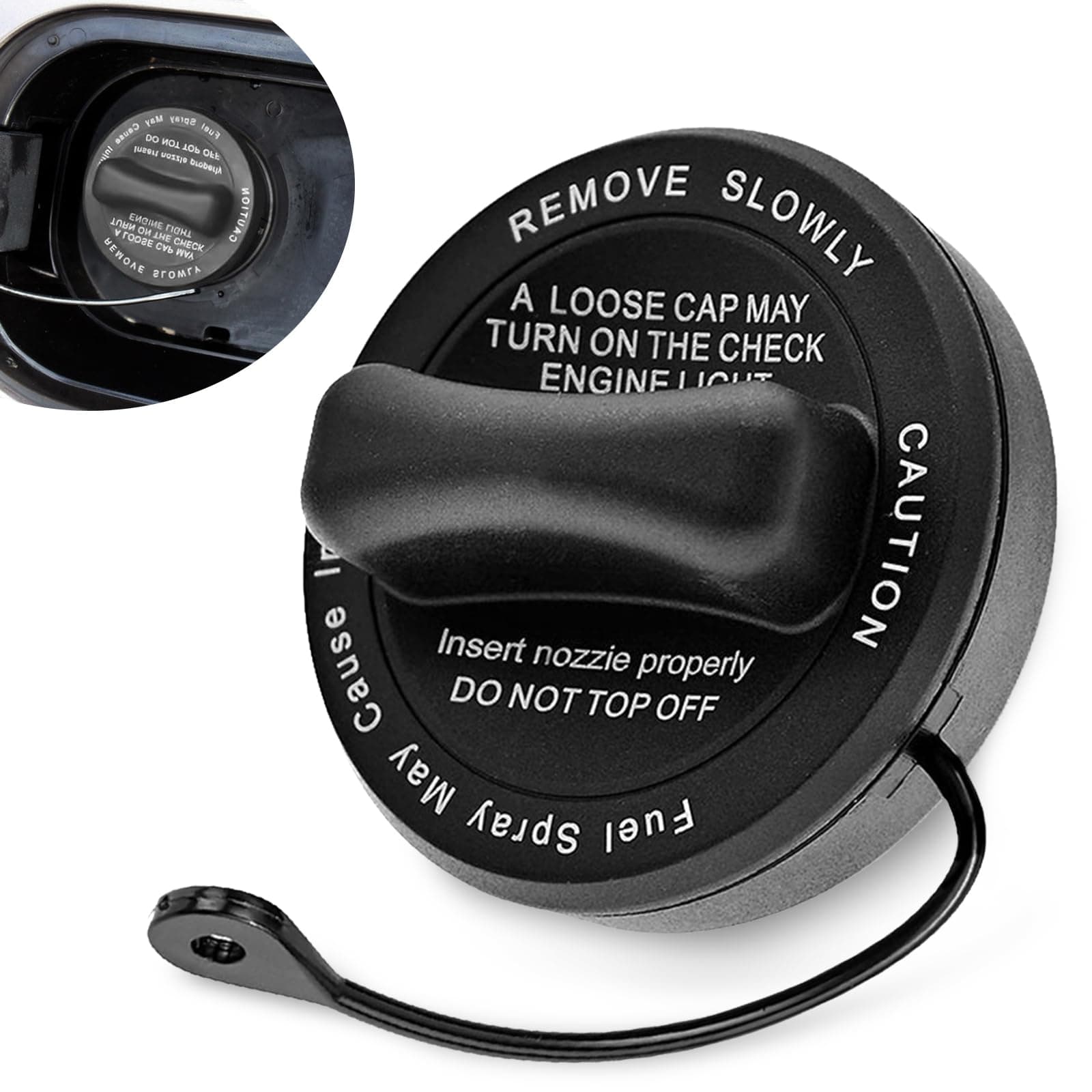 Tankdeckel mit Halteband, kfz Tankdeckelabdeckung Tankdeckel Tankverschluss für Mercedes-Benz W211 W212 W203 W204 W245 W169 X204 R17 S204 C207 C209 A209 Tankdeckel A2214700605 A2214700705