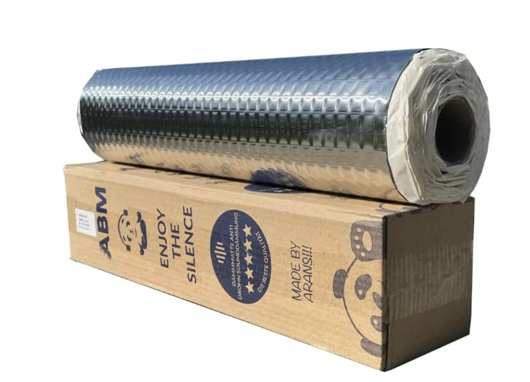 ABM Alubutyl 2.5mm 50 cm x 400 cm = 2 m² Dämmmatte selbstklebend Anti Dröhn Matte Auto Dämmung