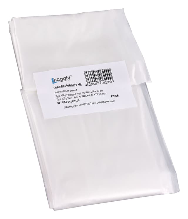 haggiy Matratzenhülle – Aufbewahrungshülle für 80-100 cm breite Matratzen – Geruchsneutral & Reißfest – Aufbewahrungstasche für Umzug & Lagerung (LxBxH) 100x200x20 cm