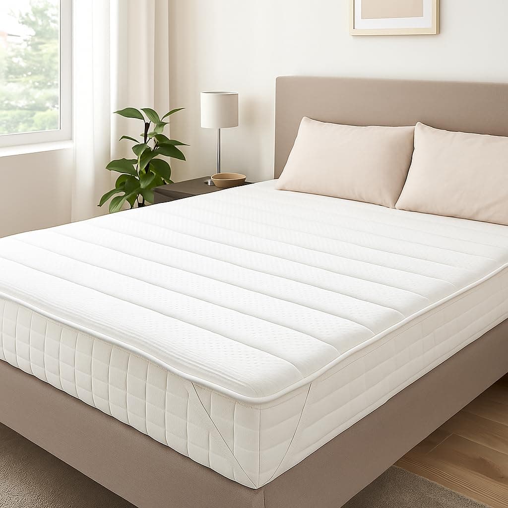 DREAMSTAR Topper 140x200cm mit Schaumkern | atmungsaktiver Matratzentopper mit 4 Eckgummis | Bequeme Matratzenauflage für Boxspringbetten, Schlafsofas, Wohnwagen, Camping | Öko-Tex Zertifiziert 140 x 200 cm Angebot bei HelloDeals