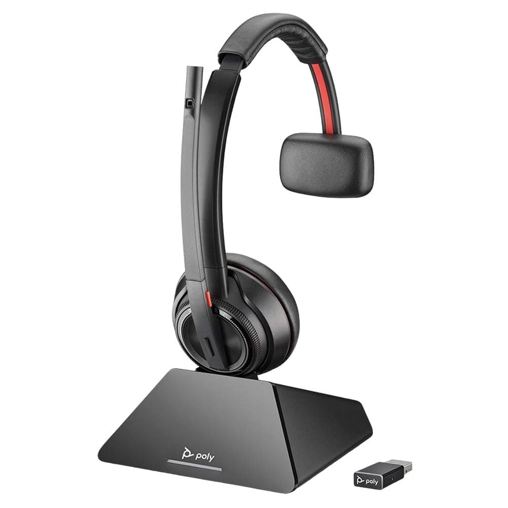 Poly Savi 8210 UC USB-A Mono DECT Headset für Microsoft Teams Mono USB-A PC Teams zertifiziert