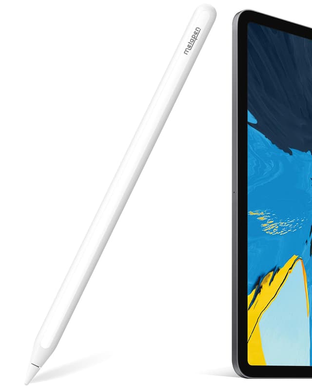 Metapen A14 Stift Perfekte Alternative für iPad Pencil 2.Generation mit Kabelloses Aufladen und Bluetooth Shortcut für iPad Pro 11"(1,2,3,4)/12.9"(3,4,5,6), iPad Air 4/5, Mini 6