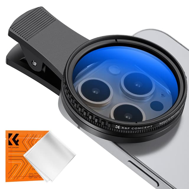 K&F Concept Universell Handykamera CPL Filter Objektivset, Polarisationsfilter für Handykamera, 52mm Polfilter für 17 16 15 14 13 Serie