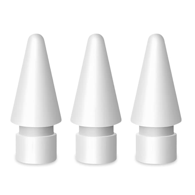 flintronic 3 Stück Kompatibel mit Apple Pencil Spitzen,Spitzen Kompatibel für Apple Pencil 2 Gen & 1St, Hochempfindlich iPencil Spitze Ersatzspitzen Eingabestift Nib Kompatibel für iPad Pro-Weiß 10*6*0.9CM