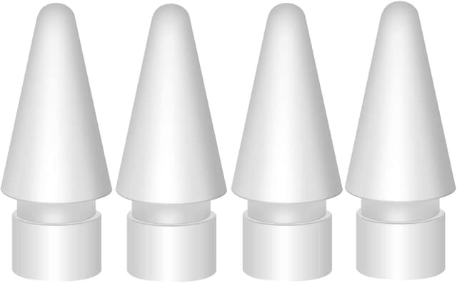 Amtake 4 Stück Hochempfindliche Ersatzspitzen Kompatibel mit Apple Pencil 2. Generation/ 1. Generation/USB C, Spitzen Ersatz Kompatibel mit iPad Pencil 4 pcs