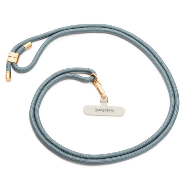 Golifyne Handykette Universal zum Umhängen | Handyband Kordel Kette für Outdoor, Reise, Unterweg Handy-Halterung | Phone Lanyard + Klebefrei Pad für alle Smartphone (ohne Hülle) - Teal Indigo