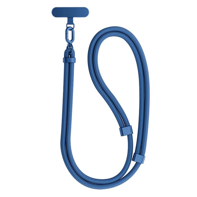 MORSUNBELA Handykette Universal Verstellbar Handyband zum Umhängen Handy Kette zum Umhängen für Reise, Outdoor, Handy Umhängeband Phone Lanyard Blau