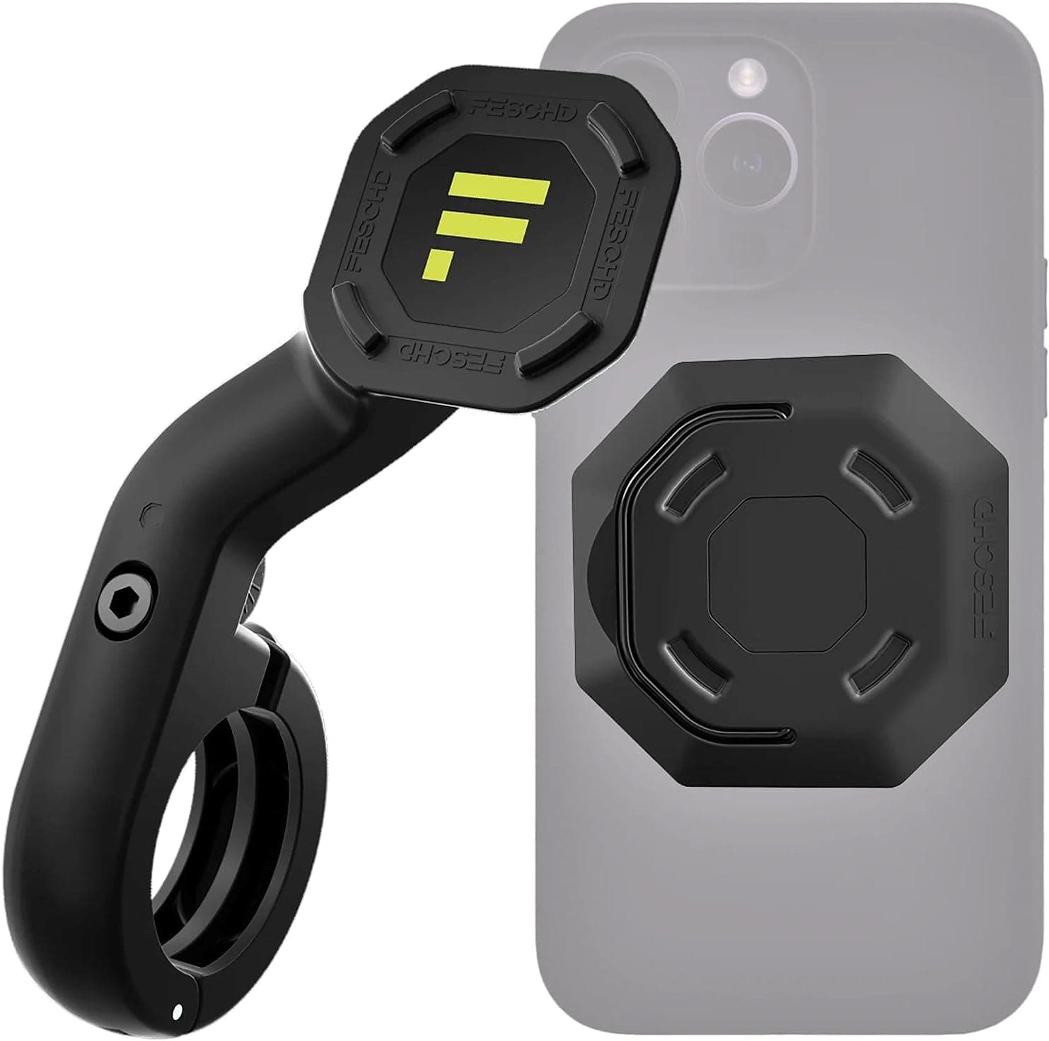 FESCHD Handyhalterung Fahrrad – Universeller & Sicherer Smartphone Halter mit Magnet-Verriegelung – Einfach anzubringen auf Handyhüllen – Vibrationsfrei & Nachhaltig – Made in Germany