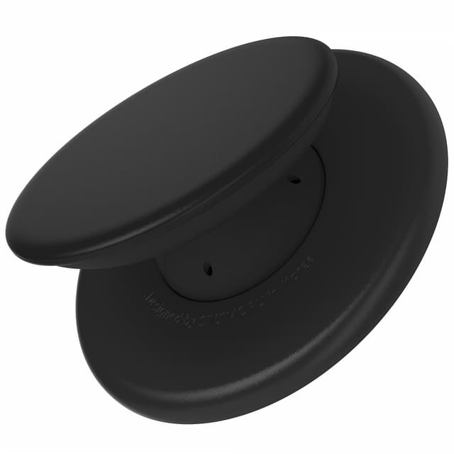 Sinjimoru Einhand-Magnet-Handygriff, Silikon-Halterung mit Ständer für Magsafe, kompatibel mit iPhone 17 16 15 14 13 Serie. M-Tap Tok Schwarz