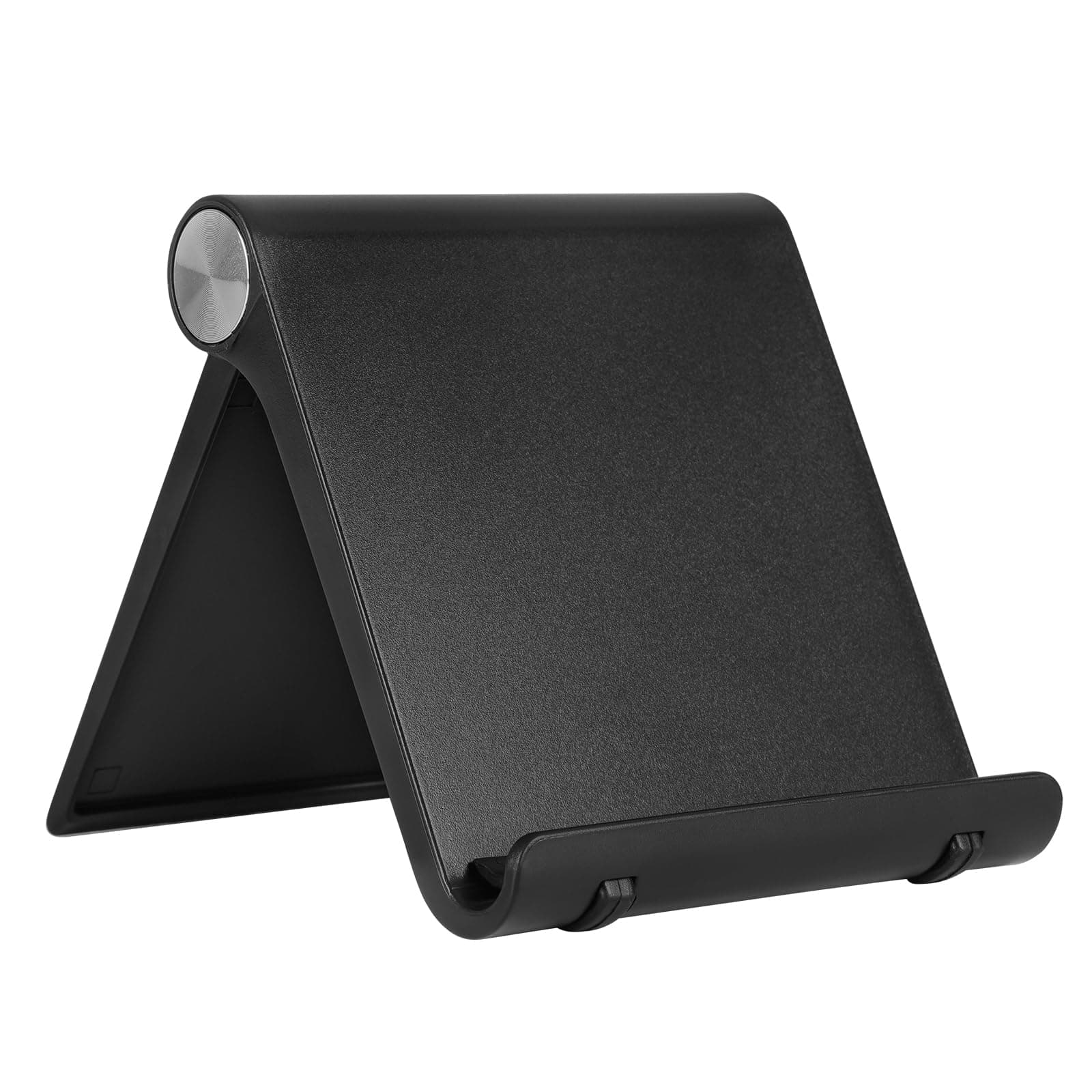 Kronwahl Premium Handyhalterung, klappbarer Verstellbarer Handy Ständer für Tisch, Schreibtisch, komfortabler Handyhalter, kompatibel mit iPhone, Samsung, Xiaomi, Huawei usw. 1 Stück - schwarz